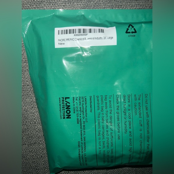 26" Rubber Gloves, Chemical Resistant, Reusable, Heavy Duty Waterproof - NWT - Picture 10 of 10